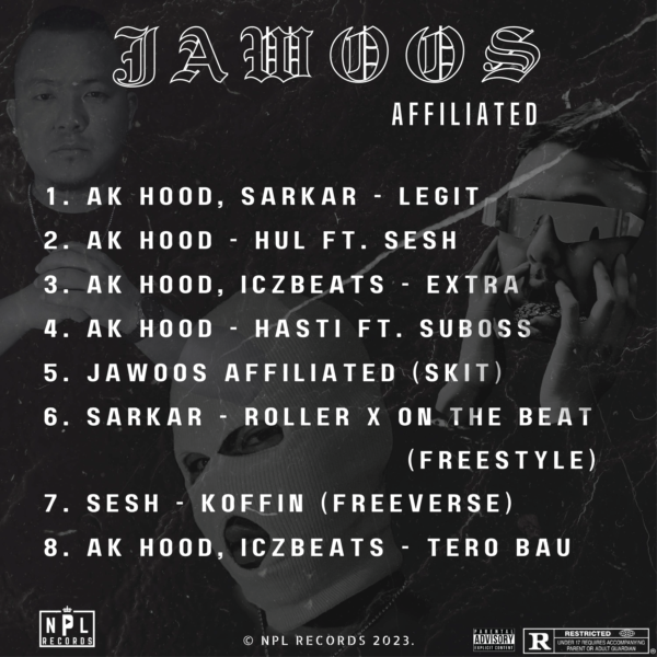 Jawoos Affiliated Ep cover Backside